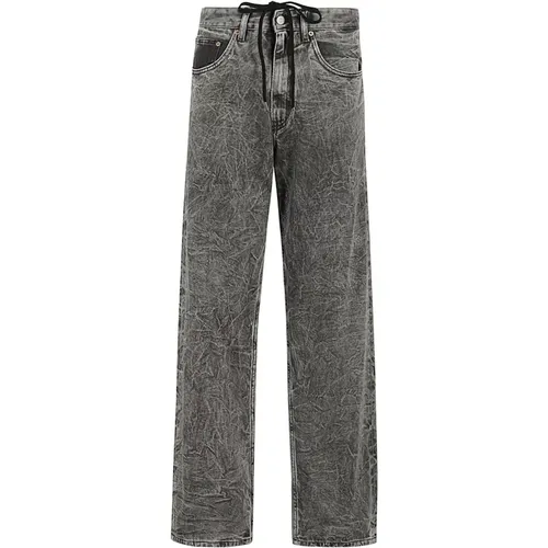 Pocket Wide Leg Jeans , female, Sizes: W27, W28, W29 - MM6 Maison Margiela - Modalova