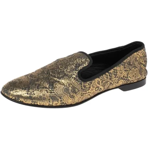 Pre-owned Flats, female, , Size: 6 1/2 US Pre-owned Suede flats - Giuseppe Zanotti Pre-owned - Modalova