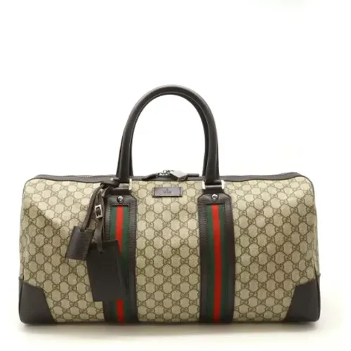 Pre-owned Weekend Bags, female, , Size: ONE SIZE Pre-owned Canvas gucci-bags - Gucci Vintage - Modalova