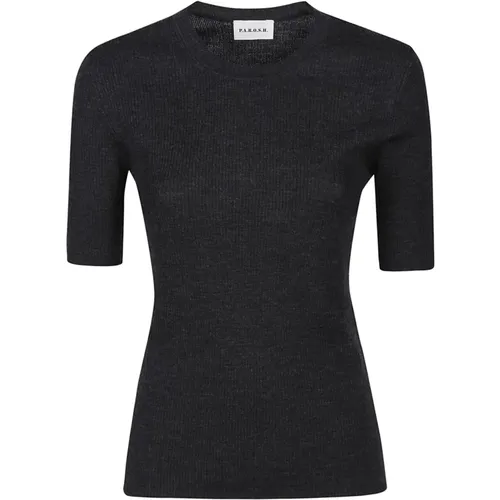 Kurzarm Pullover im Leila-Stil , Damen, Größe: L - P.A.R.O.S.H. - Modalova