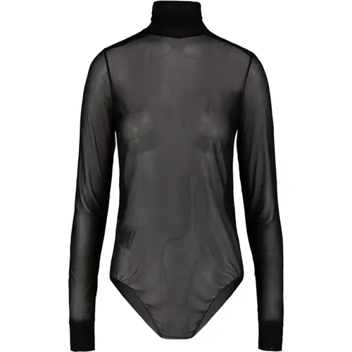 Halbtransparentes Turtleneck-Bodysuit , Damen, Größe: XS - Maison Margiela - Modalova