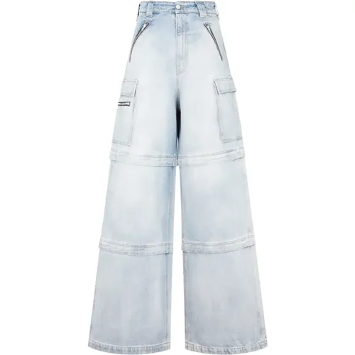 Hellblaue Transformer Baggy Jeans - Vetements - Modalova