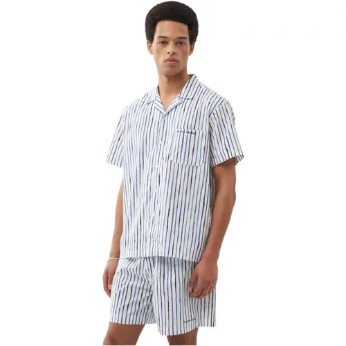 Resort Shirt Painted Stripe , male, Sizes: L, M, 2XL, S, XL, XS - Filling Pieces - Modalova