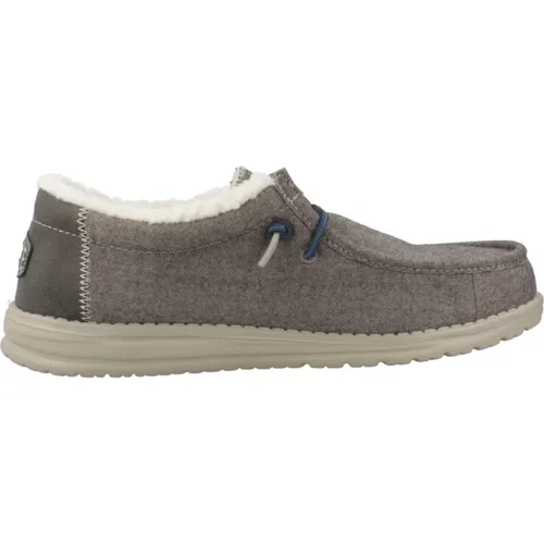 Herringbone Schnürschuhe , Herren, Größe: 45 EU - Hey Dude - Modalova