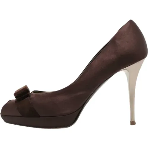 Pre-owned Satin heels , Damen, Größe: 40 EU - Salvatore Ferragamo Pre-owned - Modalova
