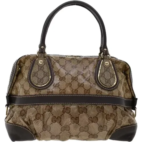 Canvas Handbag with Dust Bag , female, Sizes: ONE SIZE - Gucci Vintage - Modalova