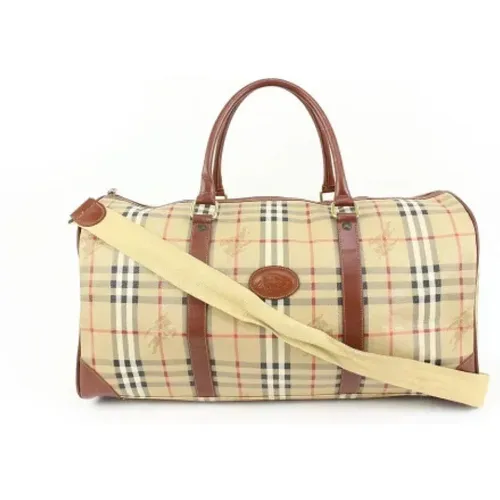 Pre-owned Weekend Bags, female, , Size: ONE SIZE Pre-owned Canvas travel-bags - Burberry Vintage - Modalova