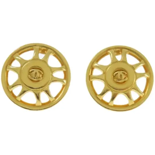 Pre-owned Jewellery, female, , Size: ONE SIZE Pre-owned Metal earrings - Chanel Vintage - Modalova