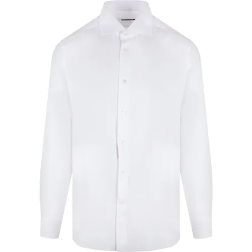 Cotton Poplin Point Collar Shirt , male, Sizes: XL, S, M, 2XL, L - Ermenegildo Zegna - Modalova