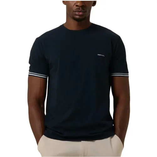 Herren Polo & T-Shirt, Casual Stil , Herren, Größe: 2XL - Genti - Modalova