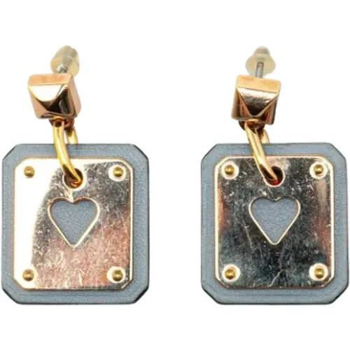 Pre-owned Jewellery, female, , Size: ONE SIZE Pre-owned Metal earrings - Hermès Vintage - Modalova