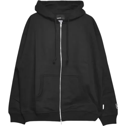 Zip-throughs, male, , Size: XL Zip Hoodie with Front Pocket and Logo Detail - Rassvet - Modalova