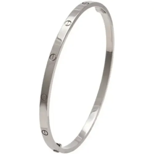 Pre-owned White Gold bracelets , female, Sizes: ONE SIZE - Cartier Vintage - Modalova