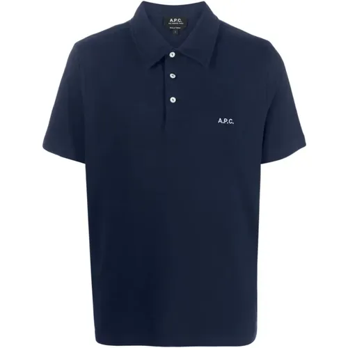 Men's Clothing T-Shirts & Polos Darkblue (Navy) Ss24 , male, Sizes: 2XL, L, XL, M, S - A.p.c. - Modalova