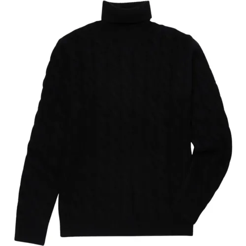 Kabel-Strick-Rollkragenpullover-Pullover , Herren, Größe: M - Brooks Brothers - Modalova