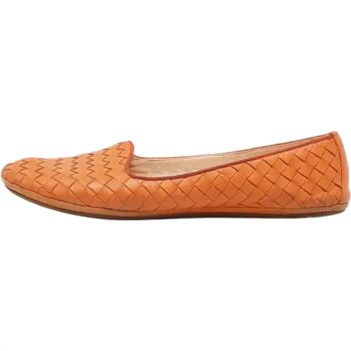 Pre-owned Flats, female, , Size: 7 1/2 US Pre-owned Leather flats - Bottega Veneta Vintage - Modalova