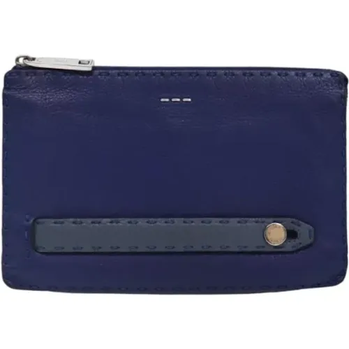 Pre-owned Clutches, female, , Size: ONE SIZE Pre-owned Leather clutches - Fendi Vintage - Modalova