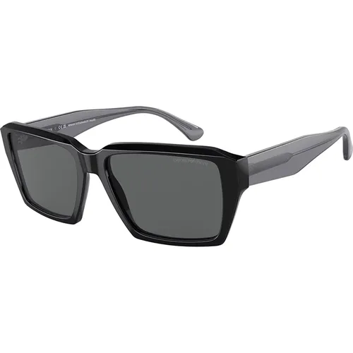 Ea4186-501787 Sonnenbrille Schwarz Dunkelgrau,Stylische Sonnenbrille für Männer - Emporio Armani - Modalova