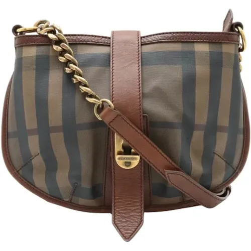 Pre-owned Canvas shoulder-bags , female, Sizes: ONE SIZE - Burberry Vintage - Modalova