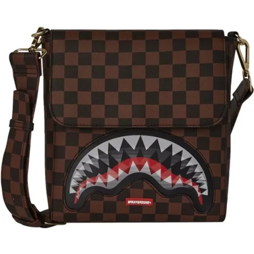 Lenticular Chomp Messenger Sling Bag , male, Sizes: ONE SIZE - Sprayground - Modalova