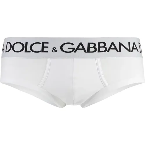 Baumwoll-Slip-Set mit Logo-Band,Baumwoll-Slips mit Logo-Elastikband - Dolce & Gabbana - Modalova