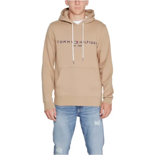 Hoodies, male, , Size: S Printed Hooded Sweatshirt Fall/Winter - Tommy Hilfiger - Modalova