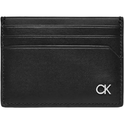 Wallets & Cardholders, male, , Size: ONE SIZE Leather Men's Wallet Fall/Winter - Calvin Klein - Modalova