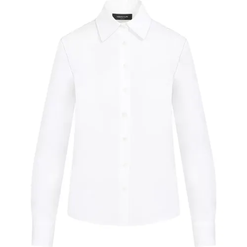 Cotton Shirt Pointed Collar , female, Sizes: S - Fabiana Filippi - Modalova