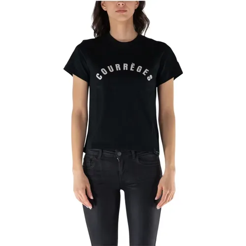 AC Straight T-Shirt , female, Sizes: M, S, L - Courrèges - Modalova