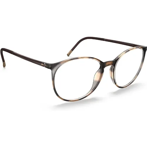 Moderne Sonnenbrille Schwarzer Rahmen , unisex, Größe: 52 MM - Silhouette - Modalova