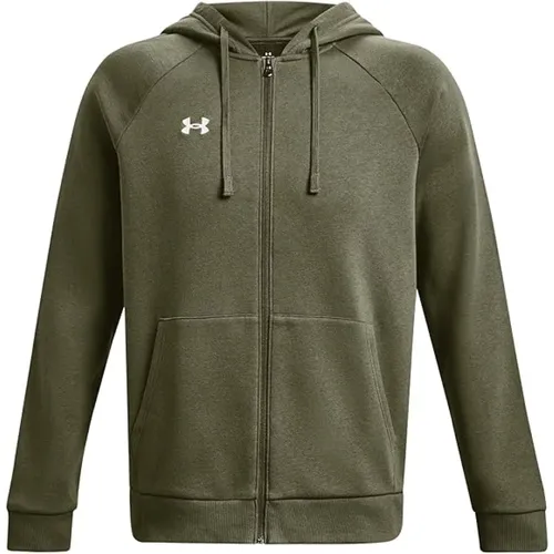 Zip-throughs, male, , Size: L Men's Rival Fleece Hoodie - Under Armour - Modalova