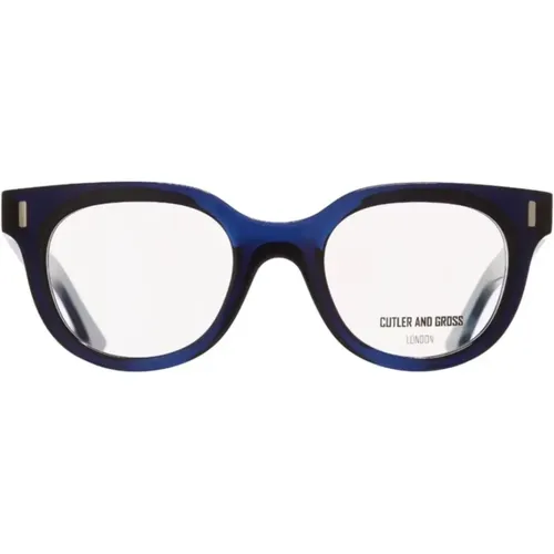 Glasses, unisex, , Size: ONE SIZE Navy Acetate Optical Glasses - Cutler And Gross - Modalova