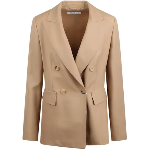 Blazers, female, , Size: L Osanna Double Breasted Blazer - Max Mara - Modalova