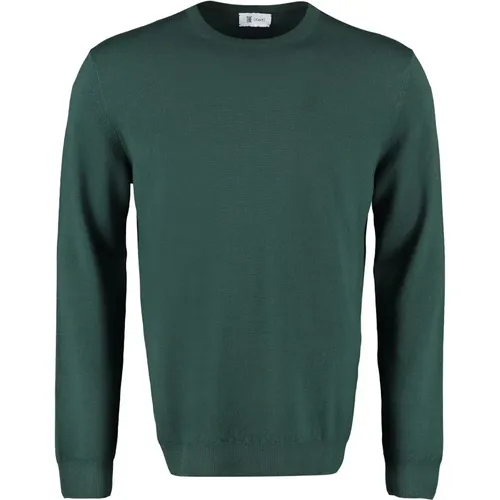 Round-neck Knitwear, male, , Size: L Knit Wool Pullover - THE (Alphabet) - Modalova