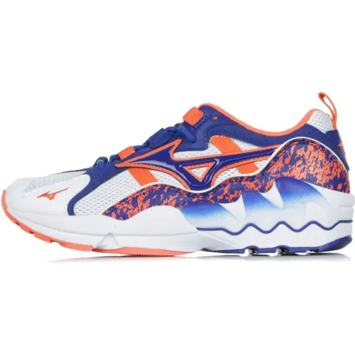 Sneakers, male, , Size: 9 1/2 US White Blue Men's Low Shoe - Mizuno - Modalova