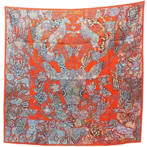 Pre-owned Scarves, female, , Size: ONE SIZE Pre-owned Silk scarves - Hermès Vintage - Modalova