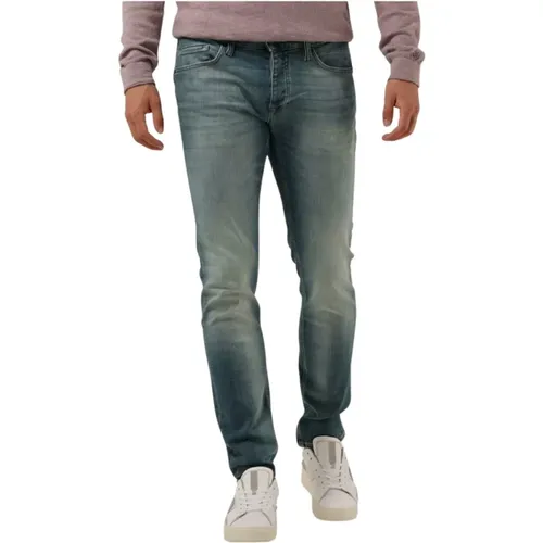 Slim Green Ocean Jeans , Herren, Größe: W33 L36 - Cast Iron - Modalova