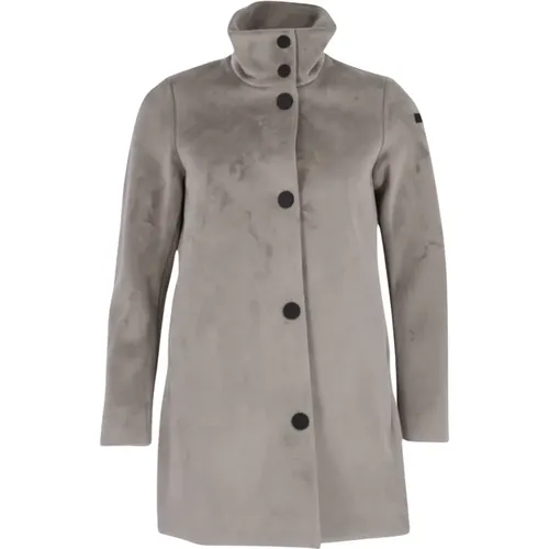 Single-Breasted Coats, female, , Size: XS Velour Neo Coat - RRD - Modalova