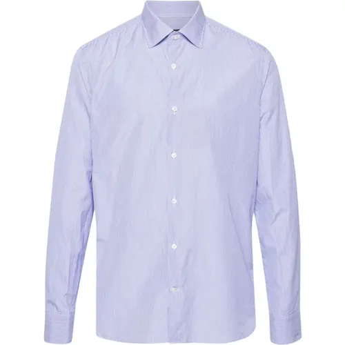 Striped cotton shirt , male, Sizes: XL, 3XL, L, 2XL, 4XL, 5XL - PAUL & SHARK - Modalova