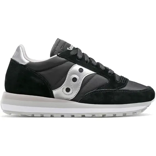 Black/Silver Sneakers for Women , female, Sizes: 5 1/2 UK, 3 UK, 5 UK, 4 UK - Saucony - Modalova