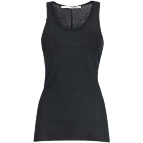 Schwarzes Tanktop Basic Frau - ISABEL BENENATO - Modalova