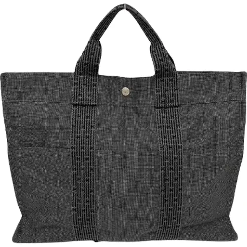 Pre-owned Tote Bags, female, , Size: ONE SIZE Pre-owned Canvas handbags - Hermès Vintage - Modalova