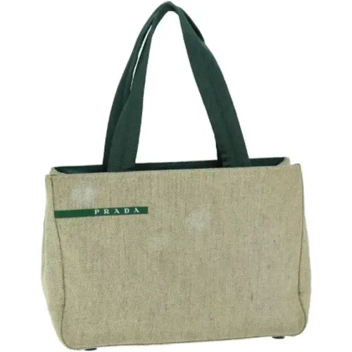 Pre-owned Tote Bags, female, , Size: ONE SIZE Pre-owned Cotton prada-bags - Prada Vintage - Modalova