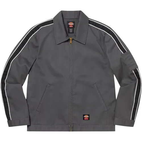 Limited Edition Stripe Eisenhower Jacket Charcoal , male, Sizes: S, M - Supreme - Modalova