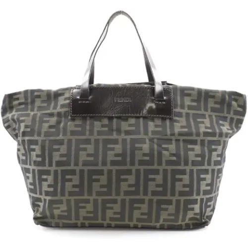 Pre-owned Tote Bags, female, , Size: ONE SIZE Pre-owned Canvas handbags - Fendi Vintage - Modalova