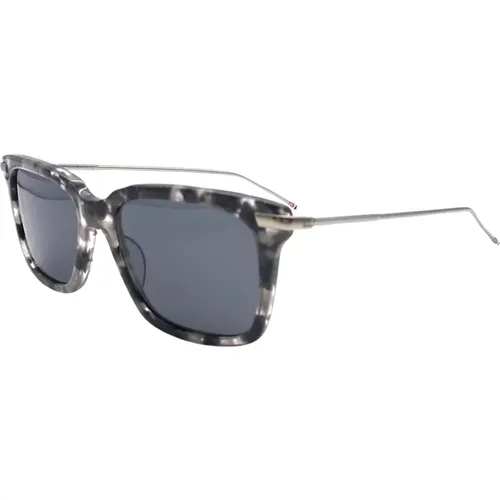 Sunglasses, male, , Size: 51 MM Grey Sunglasses Elevate Style International Fit - Thom Browne - Modalova