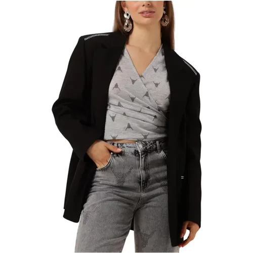 Studs Blazer für stilvolle Frauen , Damen, Größe: L - ALIX The Label - Modalova