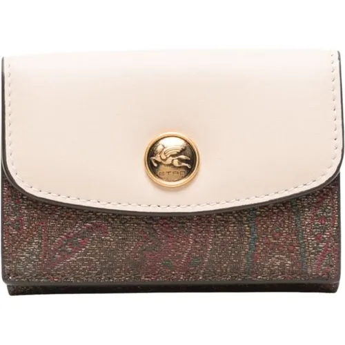 Beiger Signature Paisley Geldbeutel - ETRO - Modalova