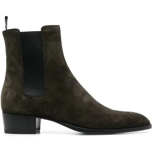 Chelsea Boots, male, , Size: 8 US Chelsea Boots for Men - Saint Laurent - Modalova