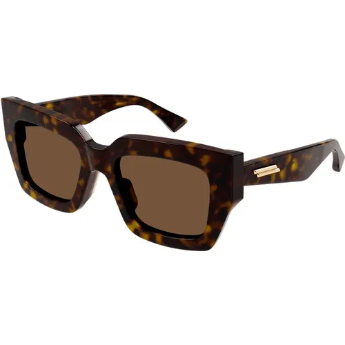 Intrecciato Square Sunglasses , unisex, Sizes: 52 MM - Bottega Veneta - Modalova